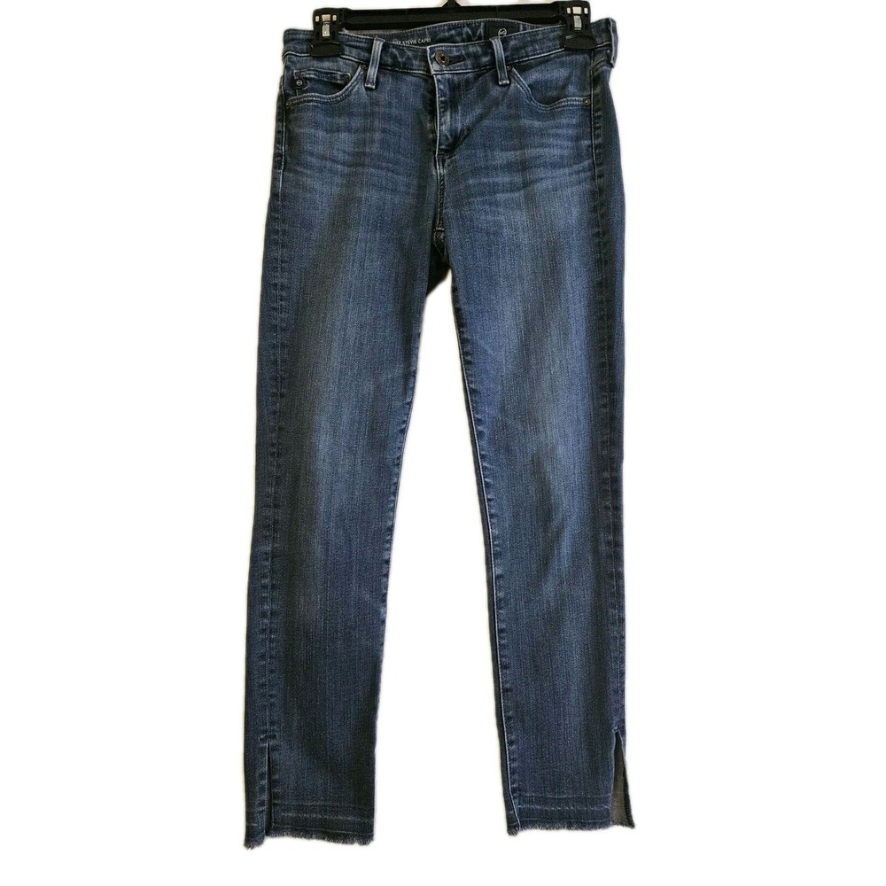 AG Adriano Goldschmied Jeans Womens 29 Blue‎ Stevie Capri Mid Rise Slim Straight